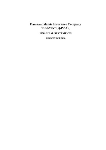 Thumbnail Damaan Islamic Insurance Company (Beema) Financial Statement 2020