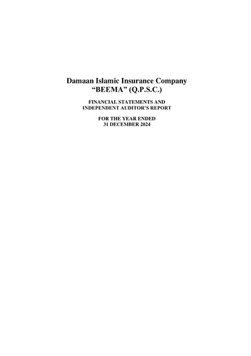 Thumbnail Damaan Islamic Insurance Company (Beema) Financial Statement 2024