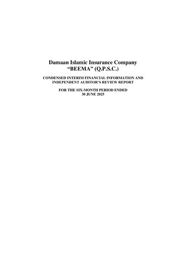 Thumbnail Damaan Islamic Insurance Company (Beema) Half-year Report 2025-h1
