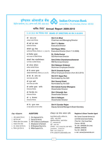 Thumbnail Indian Overseas Bank
 Annual Report 2009-2010