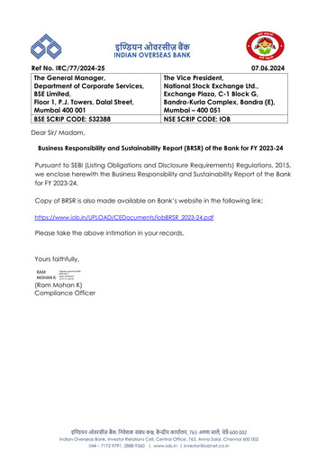 Thumbnail Indian Overseas Bank
 Sustainability Report 2023-2024