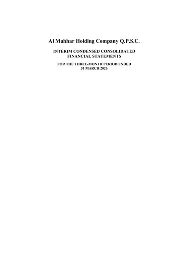 Vorschaubild Al Mahhar Holding Company Quartalsbericht 2026-q1