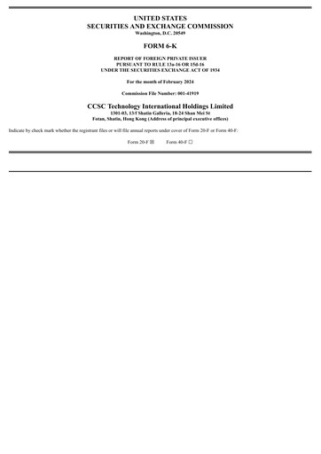 Thumbnail CCSC Technology International Holdings Half-year Report 2023-h1