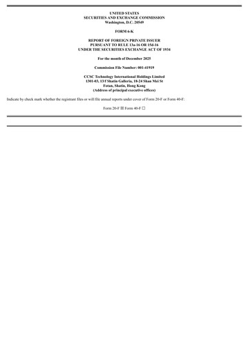 Thumbnail CCSC Technology International Holdings Half-year Report 2025-h1