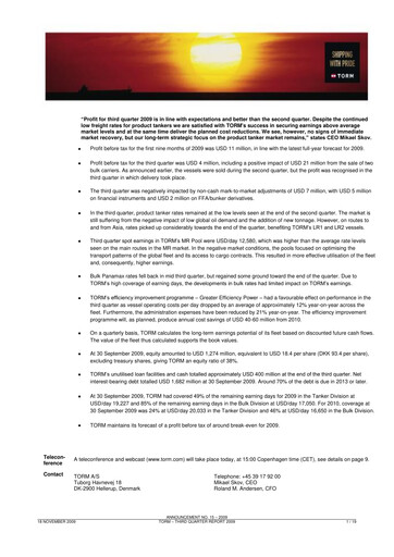 Thumbnail TORM Quarterly Report 2009-q3