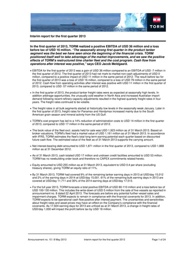 Thumbnail TORM Quarterly Report 2013-q1