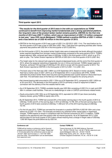 Thumbnail TORM Quarterly Report 2013-q3