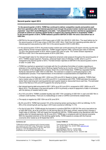 Thumbnail TORM Quarterly Report 2014-q2