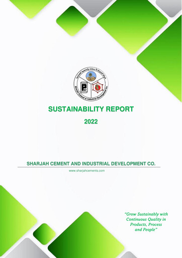 Thumbnail Sharjah Cement and Industrial Development Sustainability Report 2022