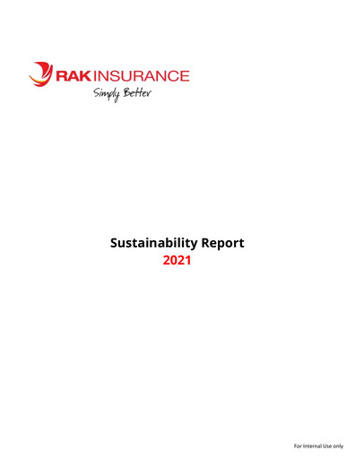 Thumbnail Ras Alkhaima National Insurance Sustainability Report 2021