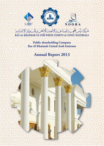 Thumbnail RAK Co. for White Cement & Construction Materials Annual Report 2013