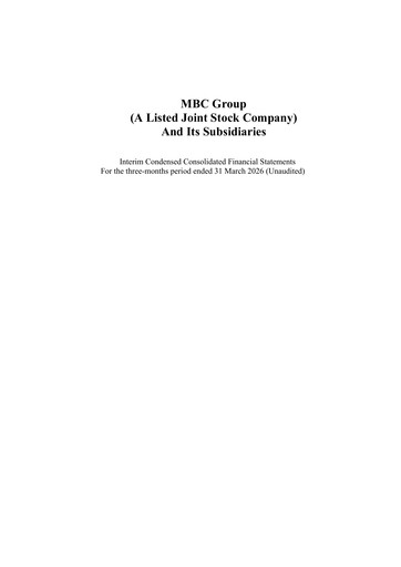Thumbnail MBC Group Co. Quarterly Report 2026-q1