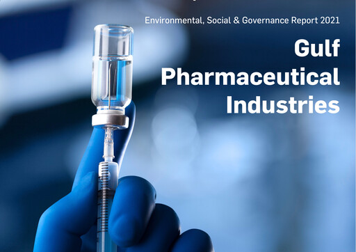 Thumbnail Gulf Pharmaceutical Industries Sustainability Report 2021