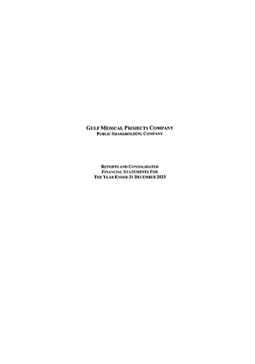 Vorschaubild Gulf Medical Projects Company Jahresbericht 2025