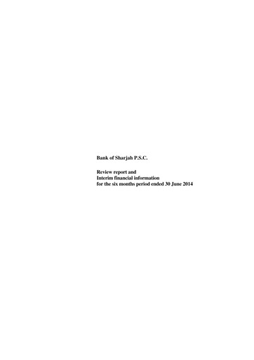 Thumbnail Bank of Sharjah Half-year Report 2014-h1
