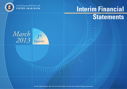 Thumbnail United Arab Bank Financial Statement 2013-q1