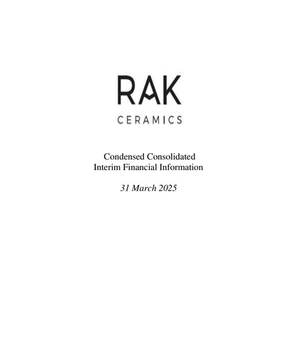 Thumbnail RAK Ceramics Quarterly Report 2025-q1