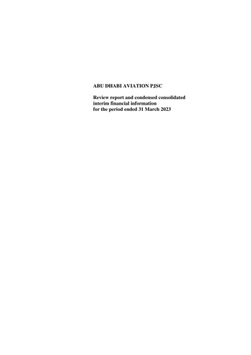 Vorschaubild Abu Dhabi Aviation Quartalsbericht 2023-q1