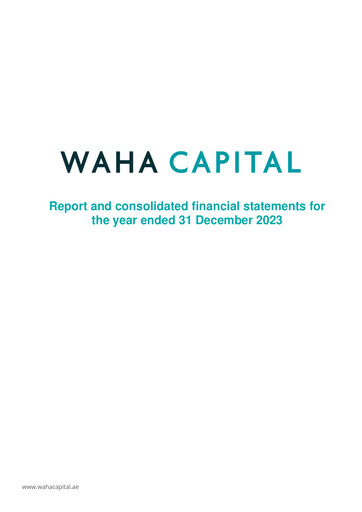 Thumbnail Waha Capital Company Financial Statement 2023