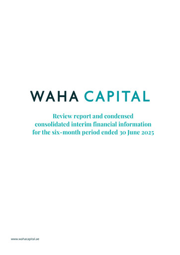 Vorschaubild Waha Capital Company Halbjahresbericht 2025-h1