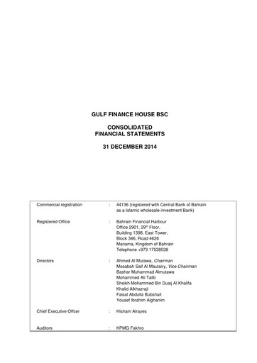Thumbnail GFH Financial Group Financial Statement 2014