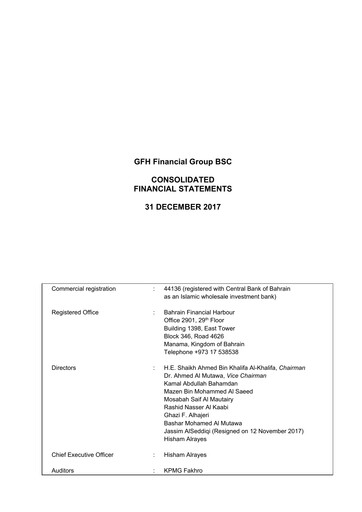 Thumbnail GFH Financial Group Financial Statement 2017