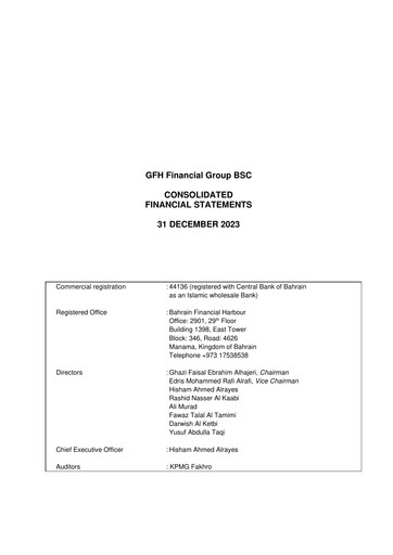 Thumbnail GFH Financial Group Financial Statement 2023