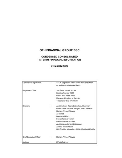 Thumbnail GFH Financial Group Financial Statement 2025-q1