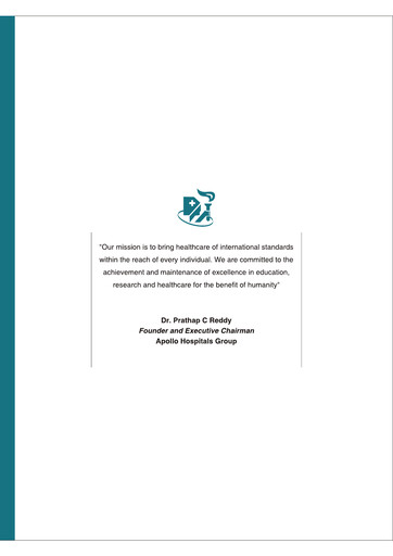 Vorschaubild Apollo Hospitals
 Jahresbericht 2005-2006