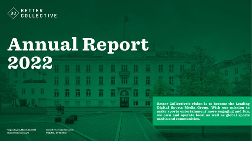 Thumbnail Better Collective A/S Annual Report 2022