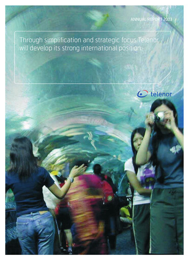 Thumbnail Telenor Annual Report 2003