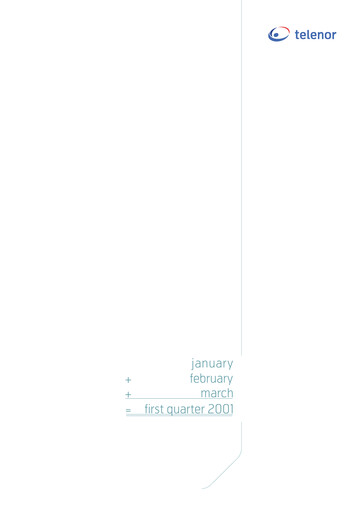 Thumbnail Telenor Quarterly Report 2001-q1