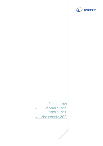 Thumbnail Telenor Quarterly Report 2001-q3