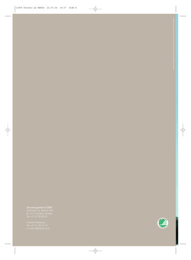 Thumbnail Telenor Quarterly Report 2004-q2