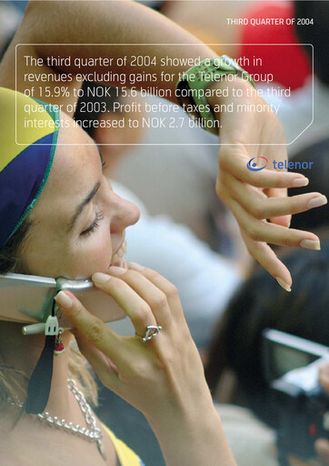 Thumbnail Telenor Quarterly Report 2004-q3