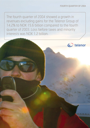 Thumbnail Telenor Quarterly Report 2004-q4