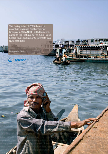 Thumbnail Telenor Quarterly Report 2005-q1