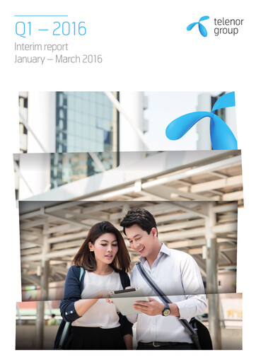 Thumbnail Telenor Quarterly Report 2016-q1
