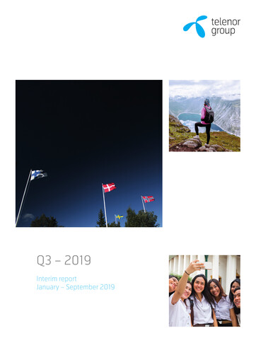 Thumbnail Telenor Quarterly Report 2019-q3