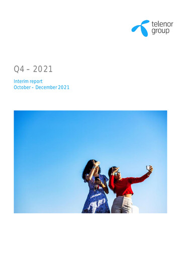Thumbnail Telenor Quarterly Report 2021-q4
