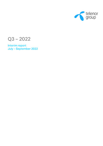 Thumbnail Telenor Quarterly Report 2022-q3