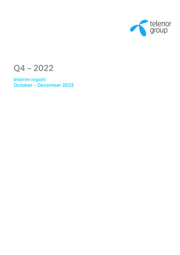 Thumbnail Telenor Quarterly Report 2022-q4