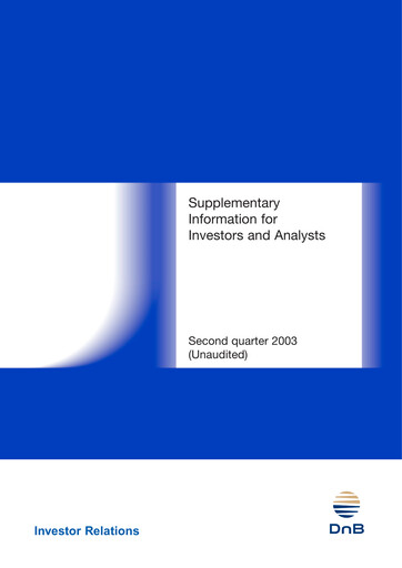 Thumbnail DNB Financial Statement 2003-h1