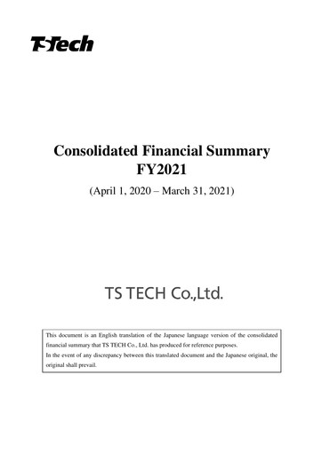 Thumbnail TS TECH Financial Statement fy2021
