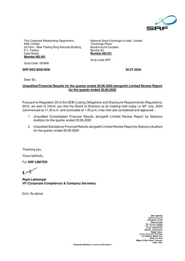 Thumbnail SRF Limited Quarterly Report 2020-q1