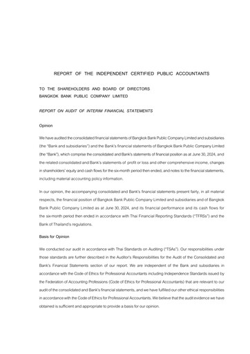 Miniature Bangkok Bank
 Rapport trimestriel 2024-q2