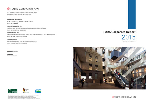 Thumbnail TODA corp Annual Report 2015