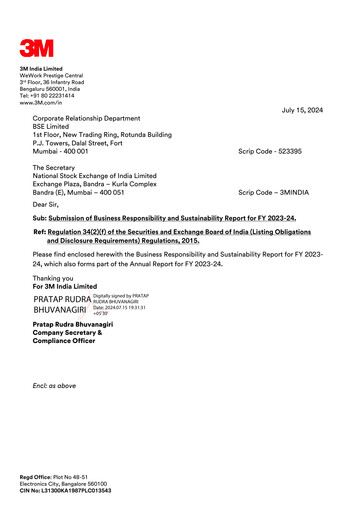 Thumbnail 3M India ESG Report 2023-2024