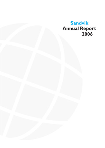 Miniature Sandvik Rapport annuel 2006