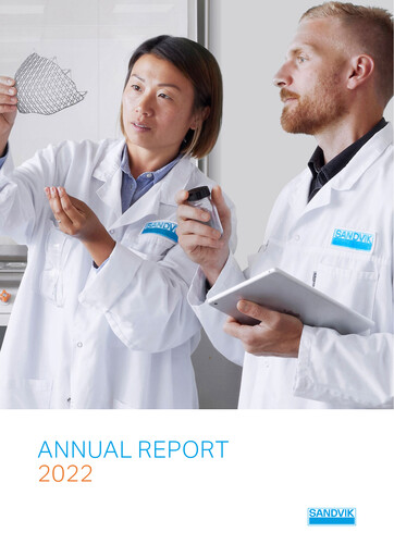 Miniature Sandvik Rapport annuel 2022